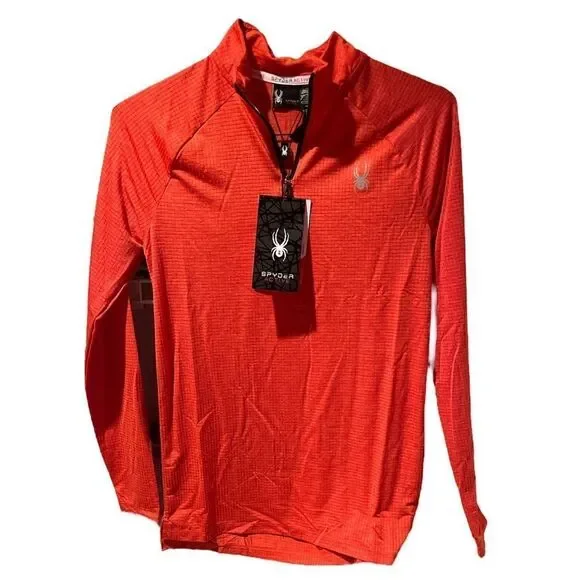 š Spyder Menās Mockneck RaglanāSleeveāPoloāsizeāSmall - Picture 4 of 14